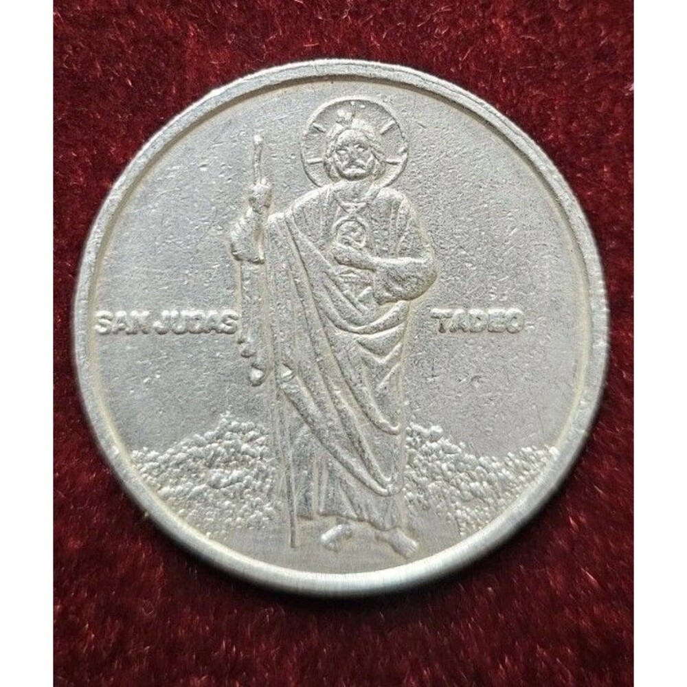 Rare San Judas Tadeo Silver Coin